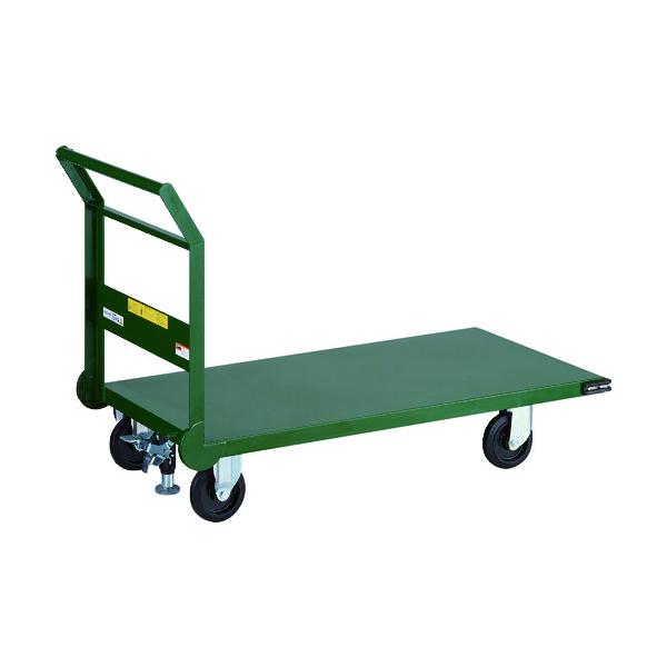 トラスコ中山 TRUSCO オレンジブック 鋼鉄製運搬車 1200X600 Φ150エアキャスター Lストッパー付 SH-2LNACSS 772-6392