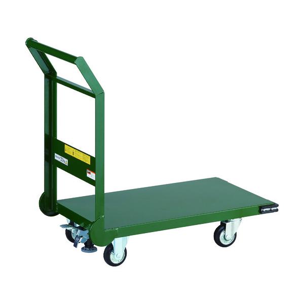 トラスコ中山 TRUSCO オレンジブック 鋼鉄製運搬車 800X450 Φ100プレス車 Lストッパー付 SH-3NSS 772-6473