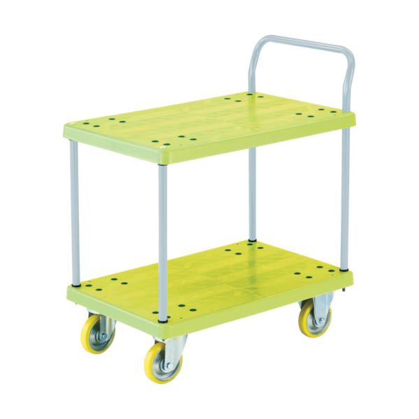トラスコ中山 TRUSCO オレンジブック 帯電防止性グランカート 2段片袖 800×535 均等荷重300kg TP-E804 489-3492