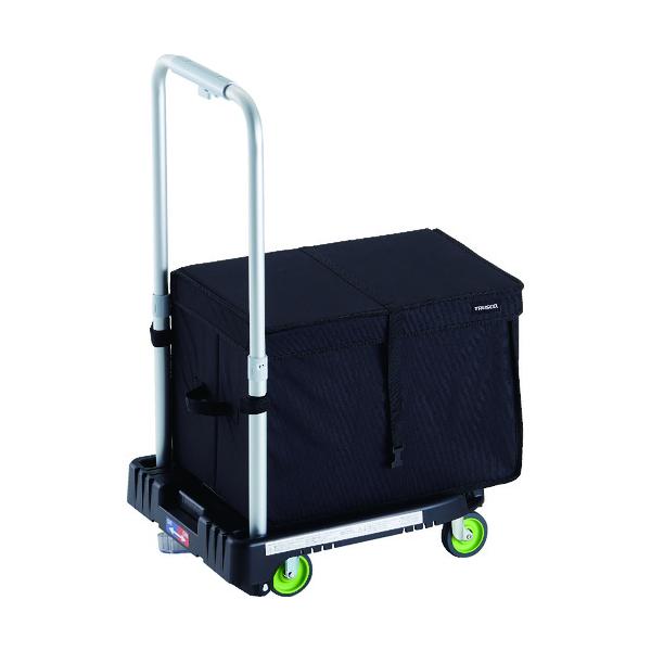 トラスコ TRUSCO 樹脂台車 カルティオミニ weego 省音車輪 ブラック ストッパー付 THブレーキ付 WP-2G-BK-JS-THB 194-8173