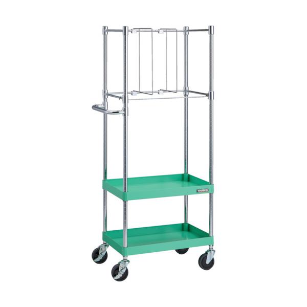 トラスコ TRUSCO ツールワゴン フェニックスワゴン 省音 600X400XH1500 立掛け用 YG PEW-1562KS-YG 386-3452