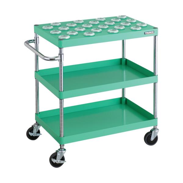 トラスコ TRUSCO ツールワゴン フェニックスワゴン 省音 750X500XH880 NT-40 YG PEW-TL972B-YG 493-5624