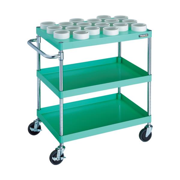 トラスコ TRUSCO ツールワゴン フェニックスワゴン 750X500XH880 HSK100A ヤンググリーン PEW-TL972D-YG 114-8347