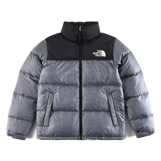1996 RETRO NUPTSE JACKET レトロ ヌプシ ジャケットダウン アウター ロゴ プリント メンズ ブラックXグレー プレゼント ギフト 通勤 通学 送料無料