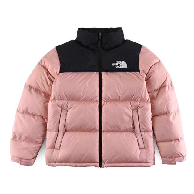 1996 RETRO NUPTSE JACKET レトロ ヌプシ ジャケットダウン アウター ロゴ プリント メンズ ピンクXブラック プレゼント ギフト 通勤 通学 送料無料