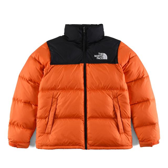 1996 RETRO NUPTSE JACKET レトロ ヌプシ ジャケットダウン アウター ロゴ プリント メンズ オレンジ×ブラック プレゼント ギフト 通勤 通学 送料無料
