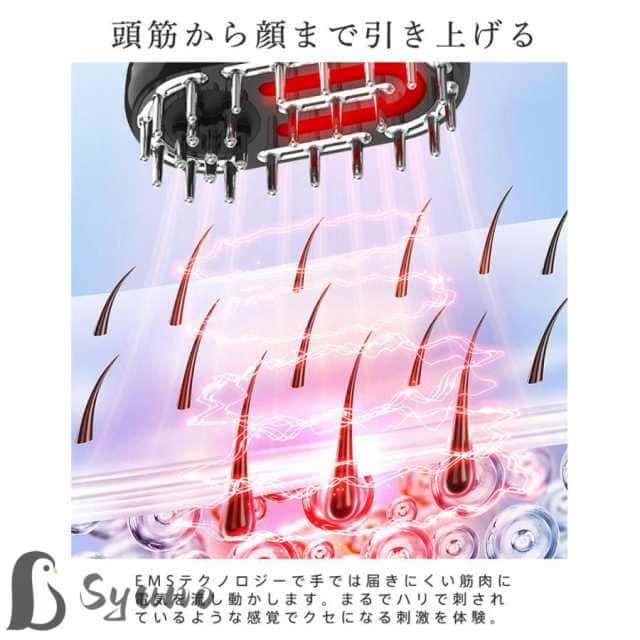 電気ブラシ 美顔器 EMS 美容家電 電気針ヘッドスパ 電気バリブラシ