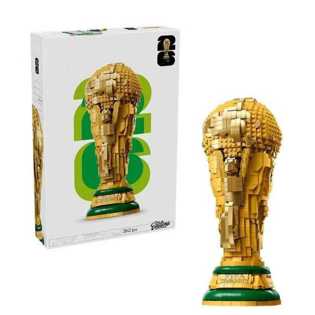 互換ブロック FIFA ワールドカップ公式トロフィー レゴ互換 おもちゃ 知育玩具 誕生日プレゼント サッカーフットボール スポーツ雑貨 子供 男女兼用 インテリア置物 オシャレ組立ブロック