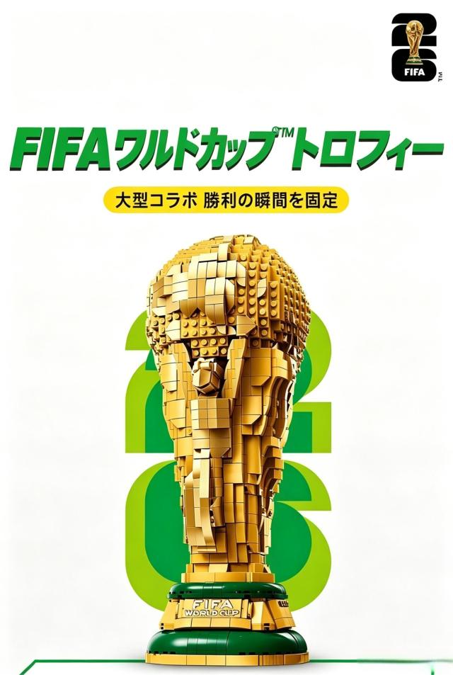 互換ブロック FIFA ワールドカップ公式トロフィー レゴ互換 おもちゃ 知育玩具 誕生日プレゼント サッカーフットボール スポーツ雑貨 子供 男女兼用 インテリア置物 オシャレ組立ブロック_5