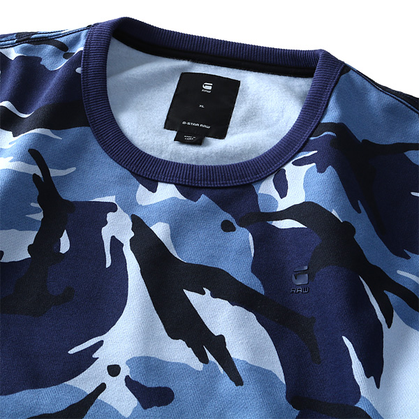 【大きいサイズ】【メンズ】G-STAR RAW(ジースターロウ) 迷彩柄トレーナー d05901-9646 大きいサイズ】【メンズ】G-STAR RAW(ジースターロウ) 迷彩柄