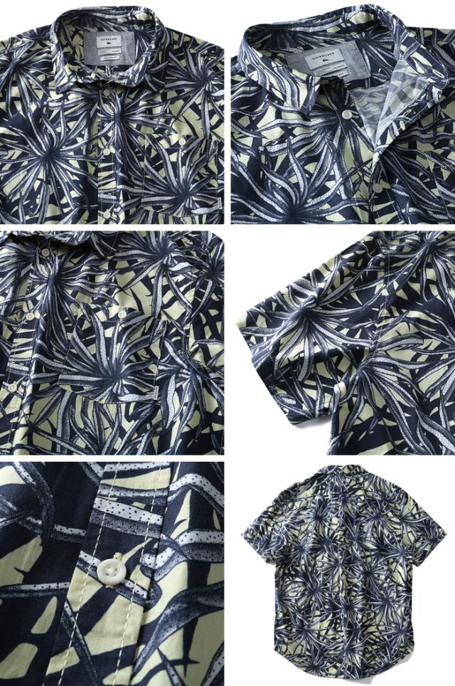 大きいサイズ メンズ Quiksilver クイックシルバー 総柄 半袖 カジュアル シャツ Bathursts Bats USA直輸入 eqywt03804_2