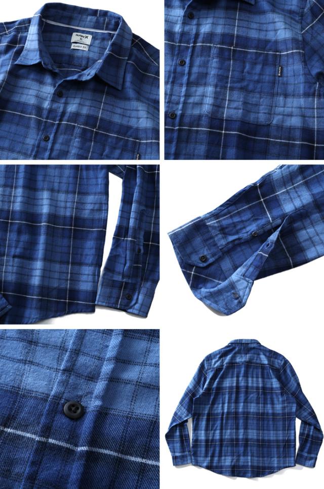 大きいサイズ メンズ HURLEY ハーレー フランネル チェック柄 シャツ USA直輸入 cu1010_2