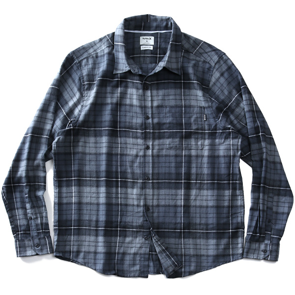 大きいサイズ メンズ HURLEY ハーレー フランネル チェック柄 シャツ USA直輸入 cu1010_4