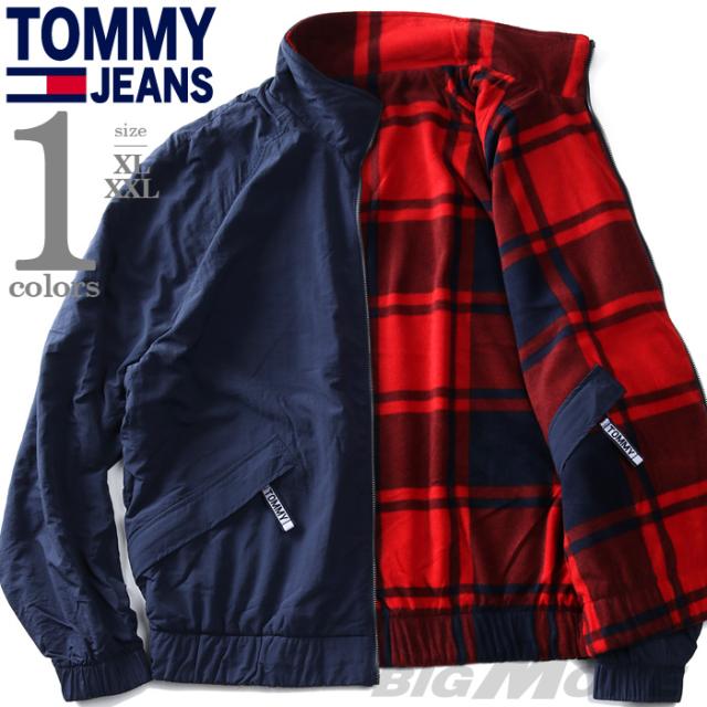 大きいサイズ メンズ TOMMY JEANS トミージーンズ リバーシブル フルジップ ジャケット USA直輸入 dm0dm08425の通販は
