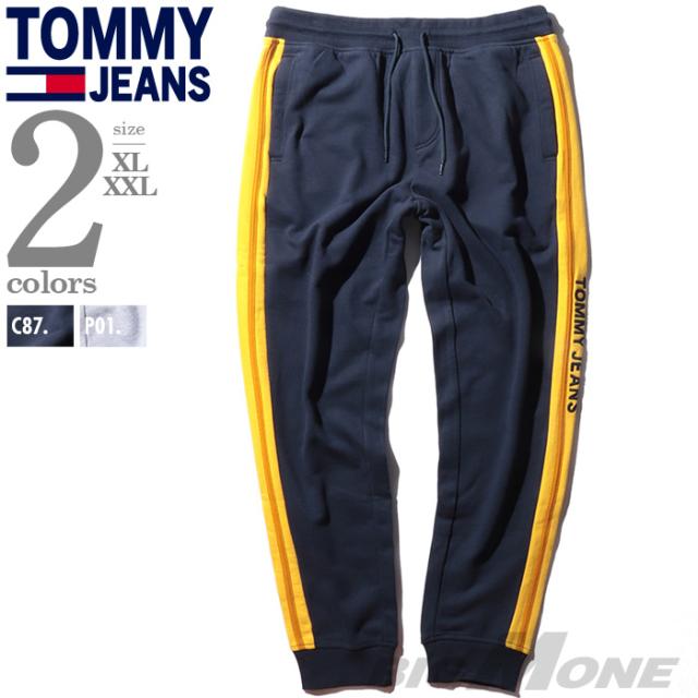 大きいサイズ メンズ TOMMY JEANS トミージーンズ サイドライン ジョガー パンツ スウェットパンツ USA直輸入 dm0dm11471の通販は
