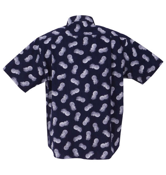 大きいサイズ メンズ Mc.S.P 半袖 B.D アロハ シャツ ネイビー 1277-2270-2 3L 4L 5L 6L 7L 8L 大きいサイズ メンズ Mc.S.P 半袖 B.D アロハ シャツ ネイビー 1277