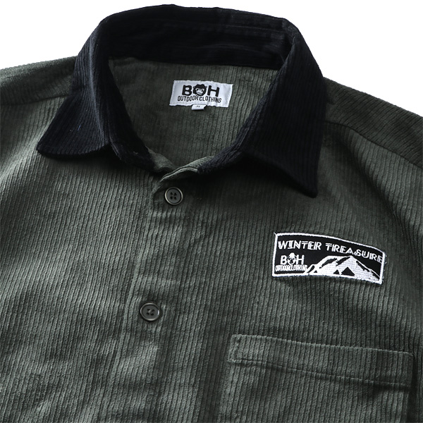 大きいサイズ メンズ BH ビィエイチ コーデュロイ ビックシルエット