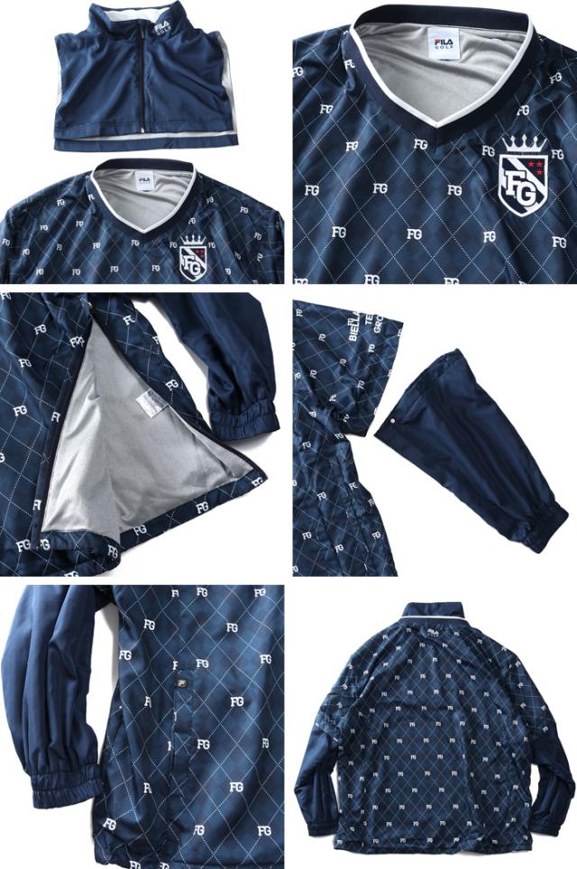大きいサイズ メンズ FILA GOLF フィラゴルフ 2WAY プルオーバー T