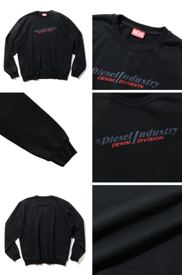 大きいサイズ メンズ DIESEL ディーゼル クルーネック スウェット トレーナー S-GINN-IND 直輸入品 a03743-0ajih 大きいサイズ メンズ DIESEL ディーゼル クルーネック スウェット