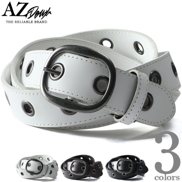 大きいサイズ メンズ AZ DEUX ハトメ レザー ベルト ロングサイズ ybm-7yの通販は 4,959円