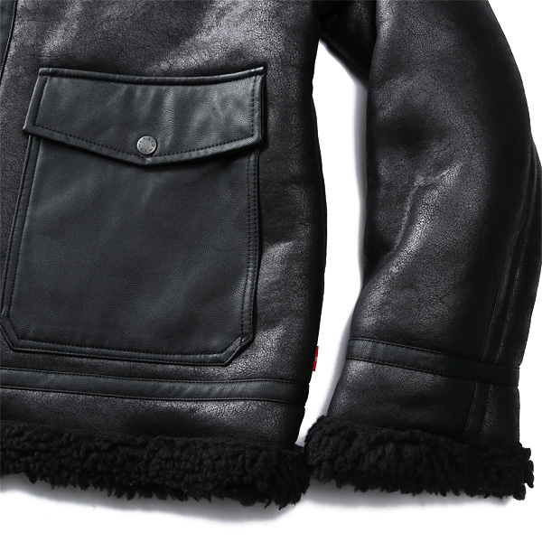 大きいサイズ メンズ LEVI'S リーバイス 裏ボア フェイクレザー