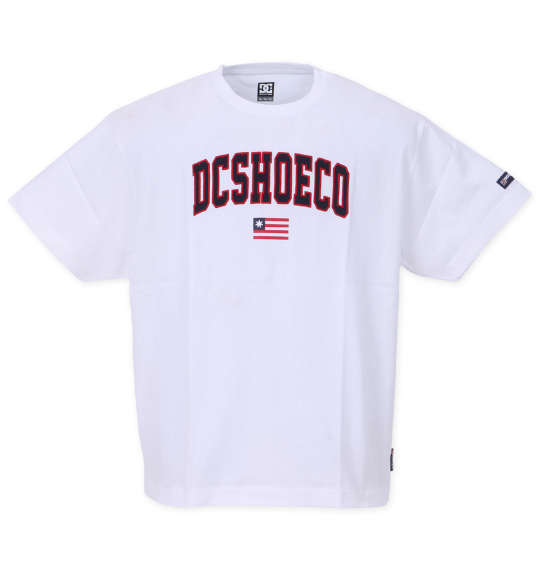 大きいサイズ メンズ DCSHOES 23 ARCH LOGO 半袖 Tシャツ ホワイト 1278-3221-1 3L 4L 5L 6Lの通販は 8,690円