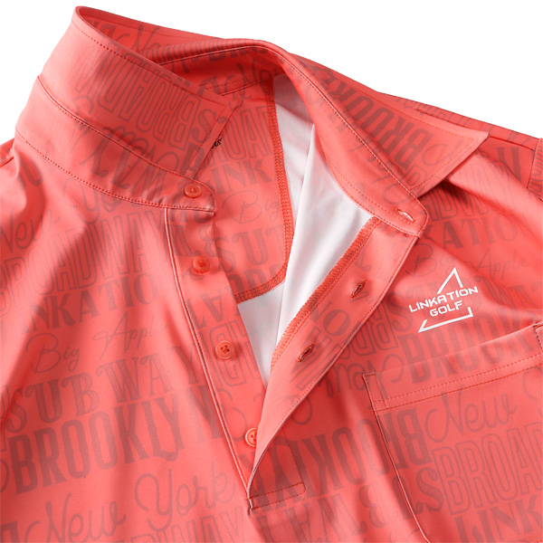 大きいサイズ メンズ LINKATION Plus リンケーションプラス 総柄 半袖 ゴルフ ポロシャツ 吸汗速乾 ゴルフウェア アスレジャー スポーツウェア la-pr230225の通販は