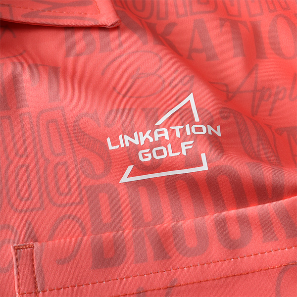 大きいサイズ メンズ LINKATION Plus リンケーションプラス 総柄 半袖 ゴルフ ポロシャツ 吸汗速乾 ゴルフウェア アスレジャー スポーツウェア la-pr230225の通販は