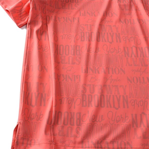 大きいサイズ メンズ LINKATION Plus リンケーションプラス 総柄 半袖 ゴルフ ポロシャツ 吸汗速乾 ゴルフウェア アスレジャー スポーツウェア la-pr230225の通販は