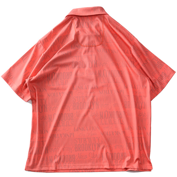 大きいサイズ メンズ LINKATION Plus リンケーションプラス 総柄 半袖 ゴルフ ポロシャツ 吸汗速乾 ゴルフウェア アスレジャー スポーツウェア la-pr230225の通販は