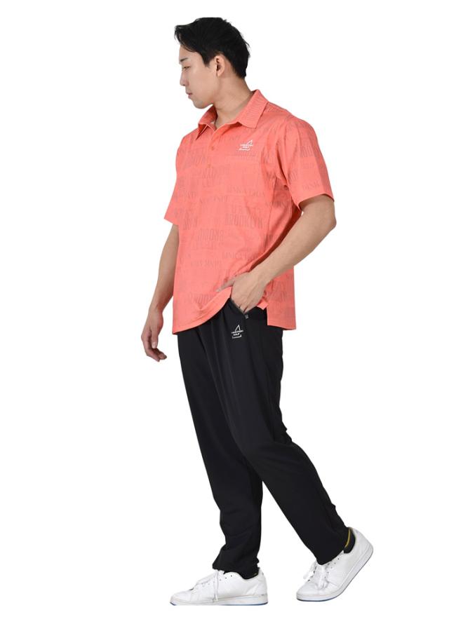 大きいサイズ メンズ LINKATION Plus リンケーションプラス 総柄 半袖 ゴルフ ポロシャツ 吸汗速乾 ゴルフウェア アスレジャー スポーツウェア la-pr230225の通販は