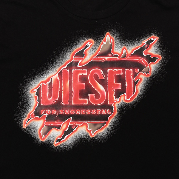 大きいサイズ メンズ DIESEL ディーゼル プリント 半袖 Tシャツ 直輸入品 a09754-0aaxj_6