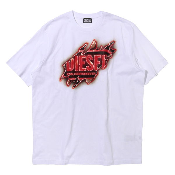 大きいサイズ メンズ DIESEL ディーゼル プリント 半袖 Tシャツ 直輸入品 a09754-0aaxj_4