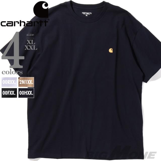 大きいサイズ メンズ CARHARTT カーハート ロゴ刺繍 半袖 Tシャツ USA直輸入 i026391