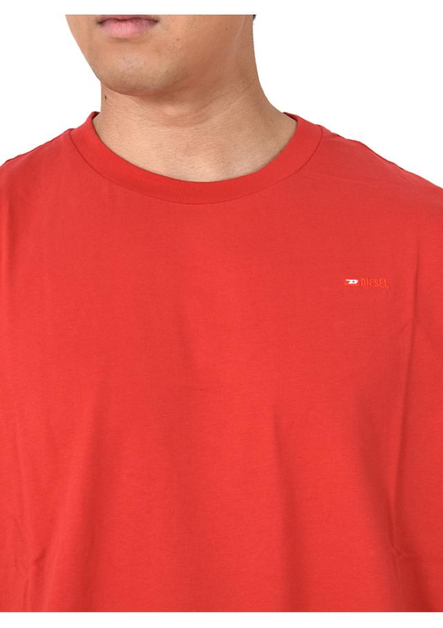 大きいサイズ メンズ DIESEL ディーゼル ロゴ刺繍 半袖 Tシャツ T-JUST