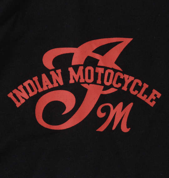大きいサイズ メンズ INDIAN MOTOCYCLE 裏毛刺繍 & プリント フルジップ パーカー ブラック 1278-3346-2 3L 4L 5L 6L_4