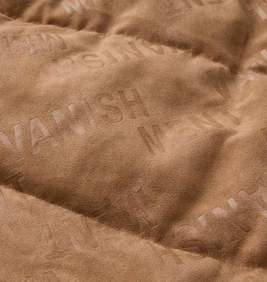 大きいサイズ メンズ in the attic ポリスエードロゴシレーフェイク ダウン ブルゾン キャメル 1253-3312-1 3L 4L 5L 6Lの通販は