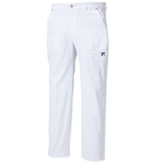 大きいサイズ メンズ FILA GOLF ストレッチ ツイル テーパード パンツ ホワイト 1274-3330-1 100 105 110 115 120 130の通販は