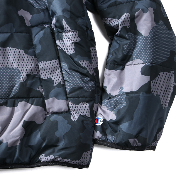 大きいサイズ メンズ Champion チャンピオン 迷彩柄 フルジップ