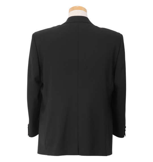 大きいサイズ メンズ MANCHES ウォッシャブル シングル 2ツ釦 ジャケット ブラック 1272-4300-1 3L 4L 5L 6L 7L 8L_1