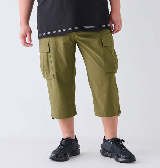 大きいサイズ メンズ Coleman ナイロン ストレッチ クライミング クロップド パンツ カーキ 1274-4530-1 3L 4L 5L 6L 7L 8L