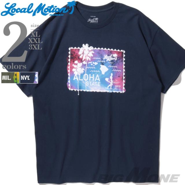 大きいサイズ メンズ LOCAL MOTION ローカルモーション 半袖 プリント Tシャツ USA直輸入 smt21307azの通販は 6,490円
