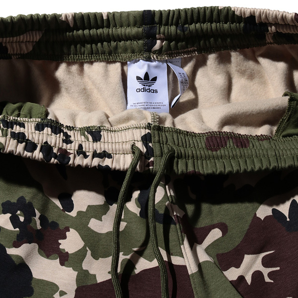 adidas カモフラ柄半袖Tシャツ・ハーフパンツセット 大きいサイズ 4L 大きいサイズ メンズ ADIDAS アディダス 迷彩柄 スウェット