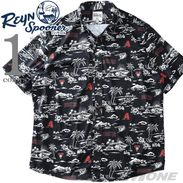 大きいサイズ メンズ REYN SPOONER レインスプーナー 半袖 ボタンダウン シャツ ARIZONA DIAMONDBACKS USA直輸入 b533813121