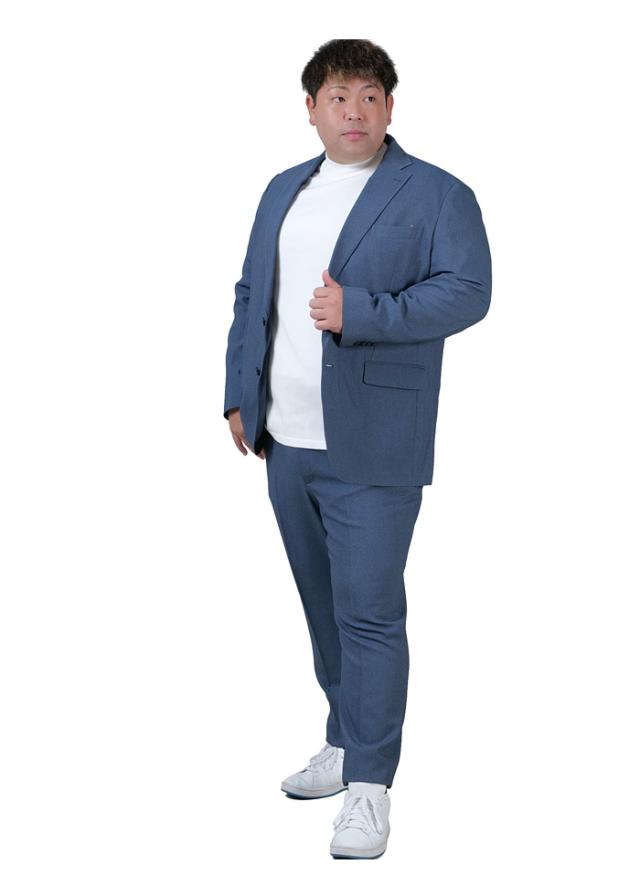 大きいサイズ メンズ SARTORIA BELLINI セットアップ デニムライク