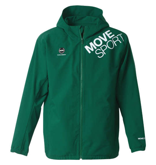 大きいサイズ メンズ MOVESPORT AIRY TRANSFER TOUGH フルジップ フーディー グリーン 1273-4370-4 3L 4L 5L 6L