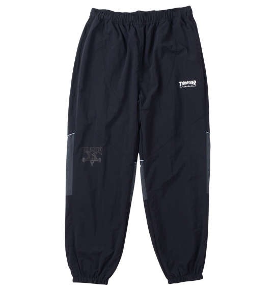 大きいサイズ メンズ THRASHER ナイロンワッシャー 裏メッシュ パンツ ブラック×チャコール 1274-4375-2 3L 4L 5L 6Lの通販は