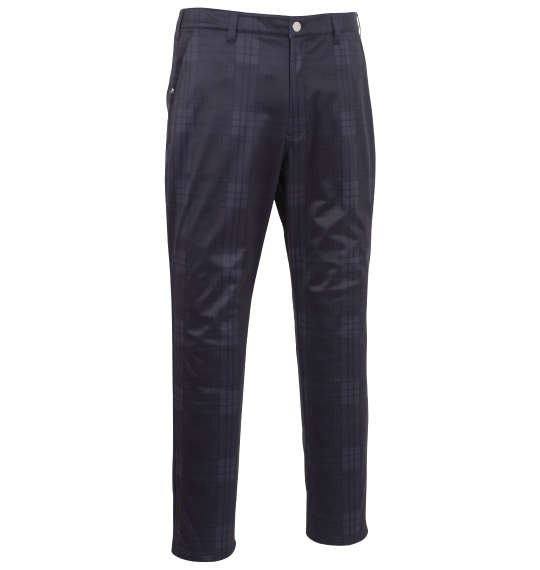 大きいサイズ メンズ FILA GOLF チェック柄 ボンディング パンツ ブラック系 1274-4351-2 100 105 110 115 120 130