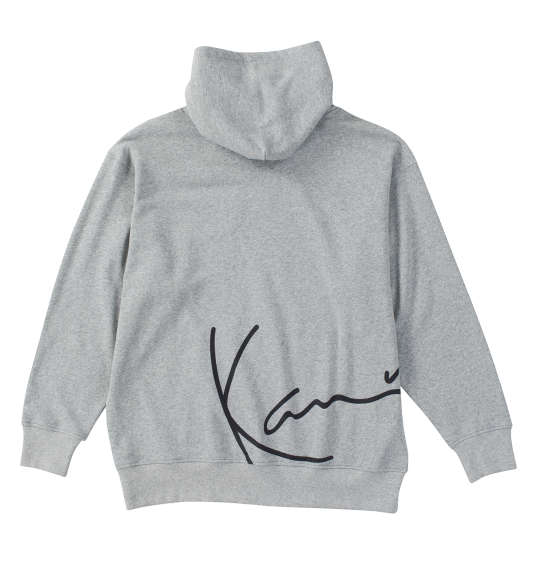 大きいサイズ メンズ KARL KANI 裏毛 フルジップ パーカー ミックスグレー 1278-4611-1 3L 4L 5L 6L 8L_1