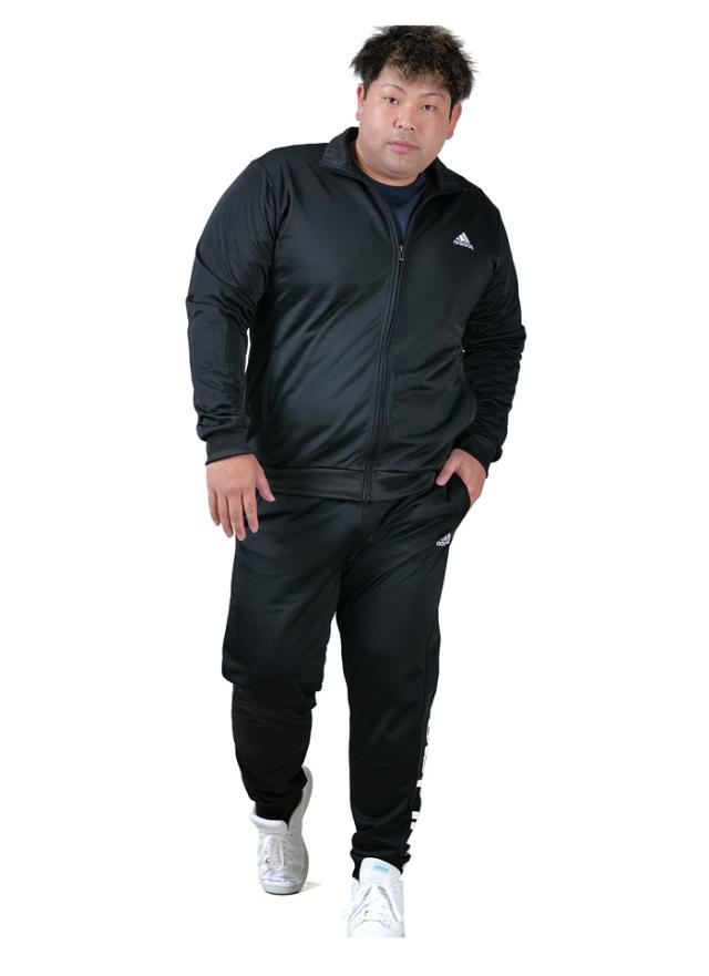 大きいサイズ メンズ ADIDAS アディダス リニアロゴ トリコット トラックスーツ ジャージ 上下セット USA直輸入 ic6775_5